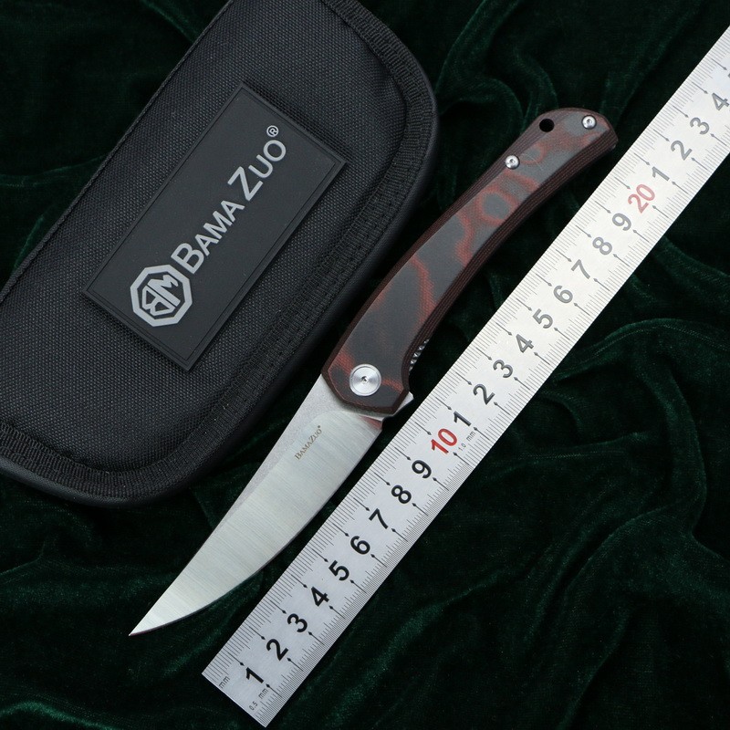 BAMAZUO YX641 Folding Knife 14C28N Blade Steel G10 Handle Outdoor Camping Hunting Survival Pocket Cy