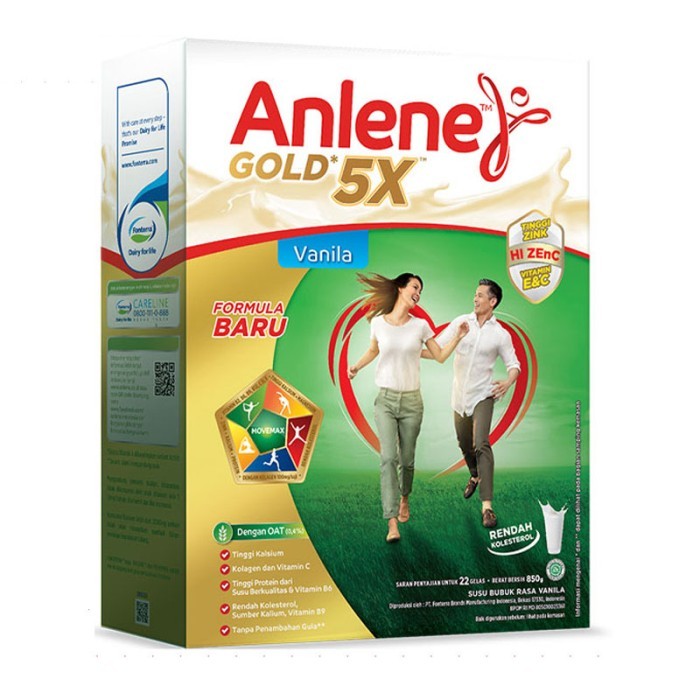 

Anlene Gold 5X Susu Bubuk Dewasa Vanila 850g