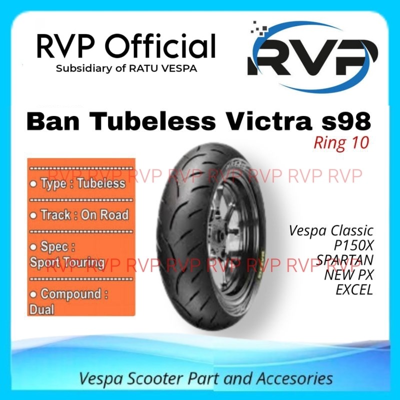Ban Tubeless MAXXIS VICTRA s98 3.50-Ring10 VESPA Sprint PX Spartan Exclusive Excel