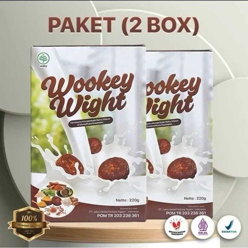 

Wookey Wight ORIGINAL - PAKET HEMAT 2 BOX Susu Penggemuk / Susu Penambah Berat Badan Alami Tanpa efek samping