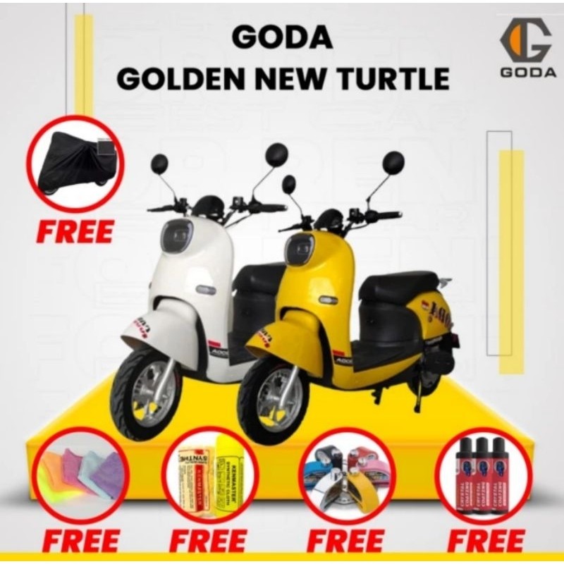 HARGA Subsidi Sepeda Motor Listrik Goda New Tutle 210 Golden New Plus