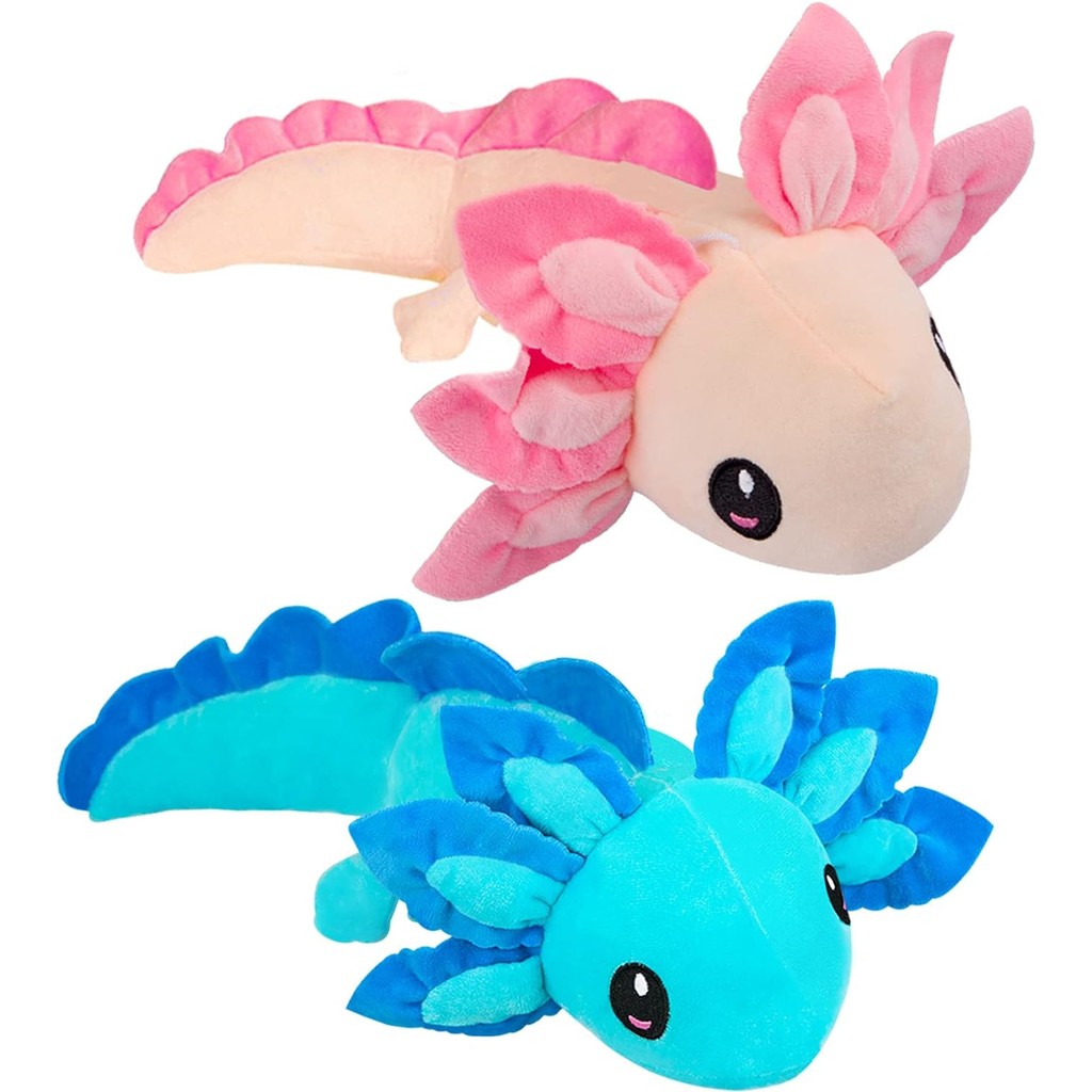 Axolotl Plush Toy,14" Axolotl Stuffed Animal,Salamander Axolotl Plush Doll Gifts for Boys Girls Birt