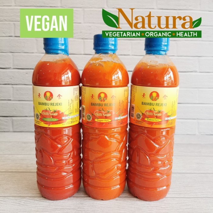 

✨TERLARIS -Sambal Sambel Bambu Rejeki Sweet Extra Super Hot 700gr Vegetarian - Sweet Hot