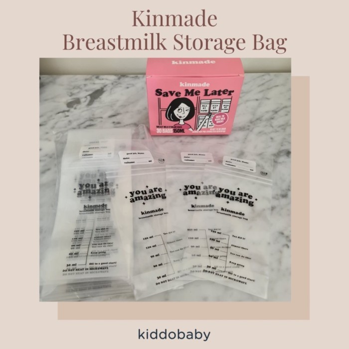 ✨BISA COD✨ - Kinmade Breastmilk Storage Bags | Kantong ASI - 100ml