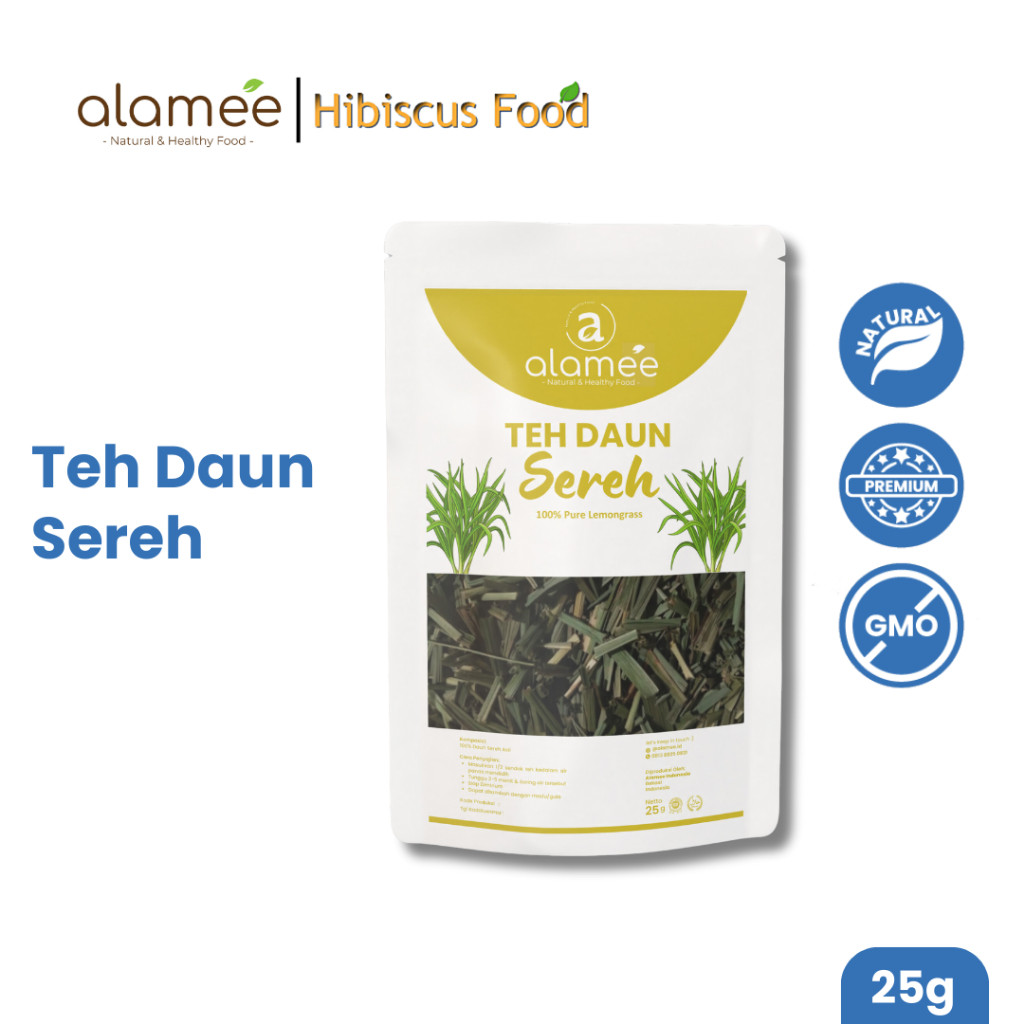 

ALAMEE Lemongrass Leaf Tea Teh Daun Sereh Organik Herbal OrganicKering Dried 25gr