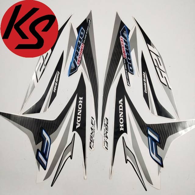 striping honda vario 125 iss techno old 2014 2015 iss putih