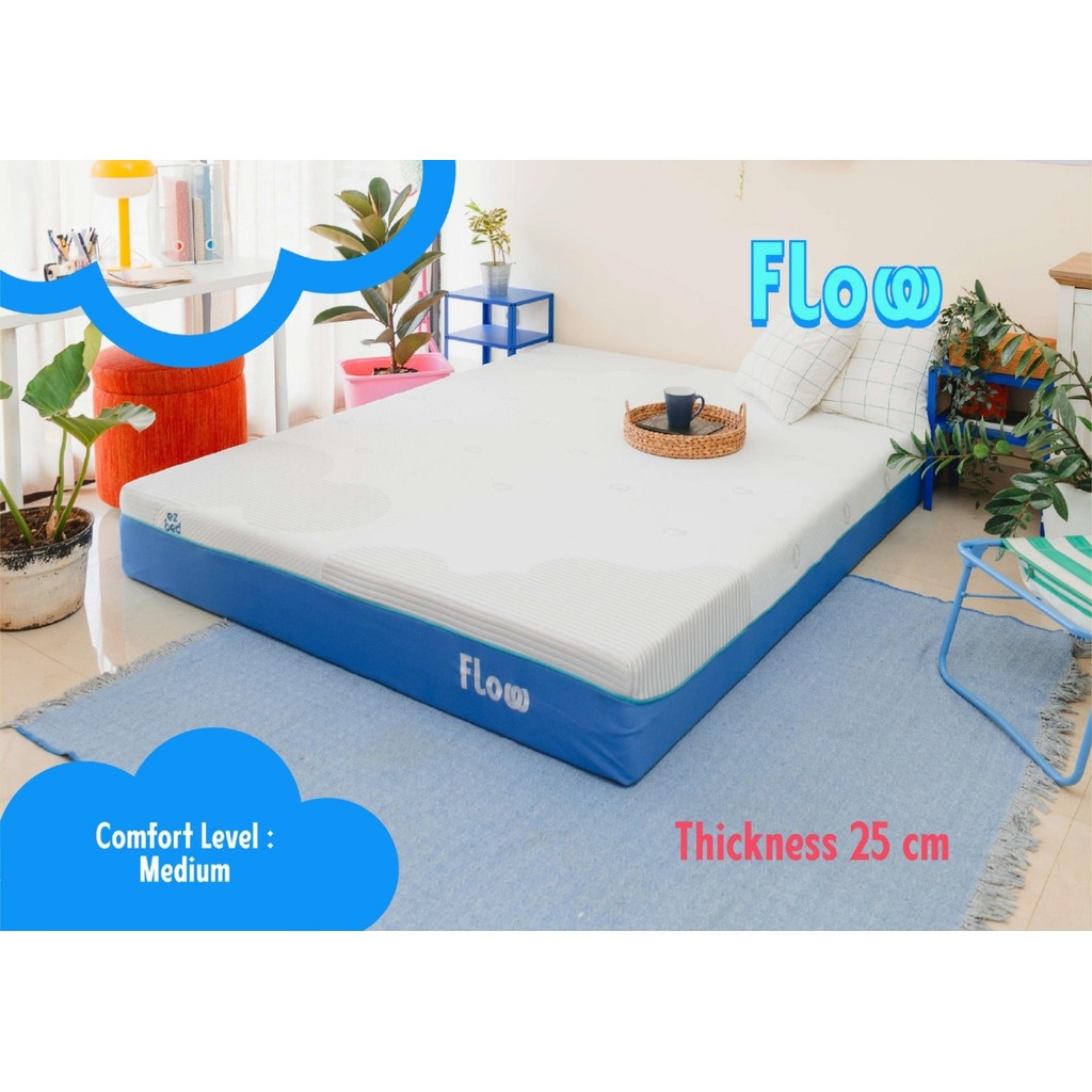 Kasur box EZ Bed Mattress Flow tebal 24cm Original