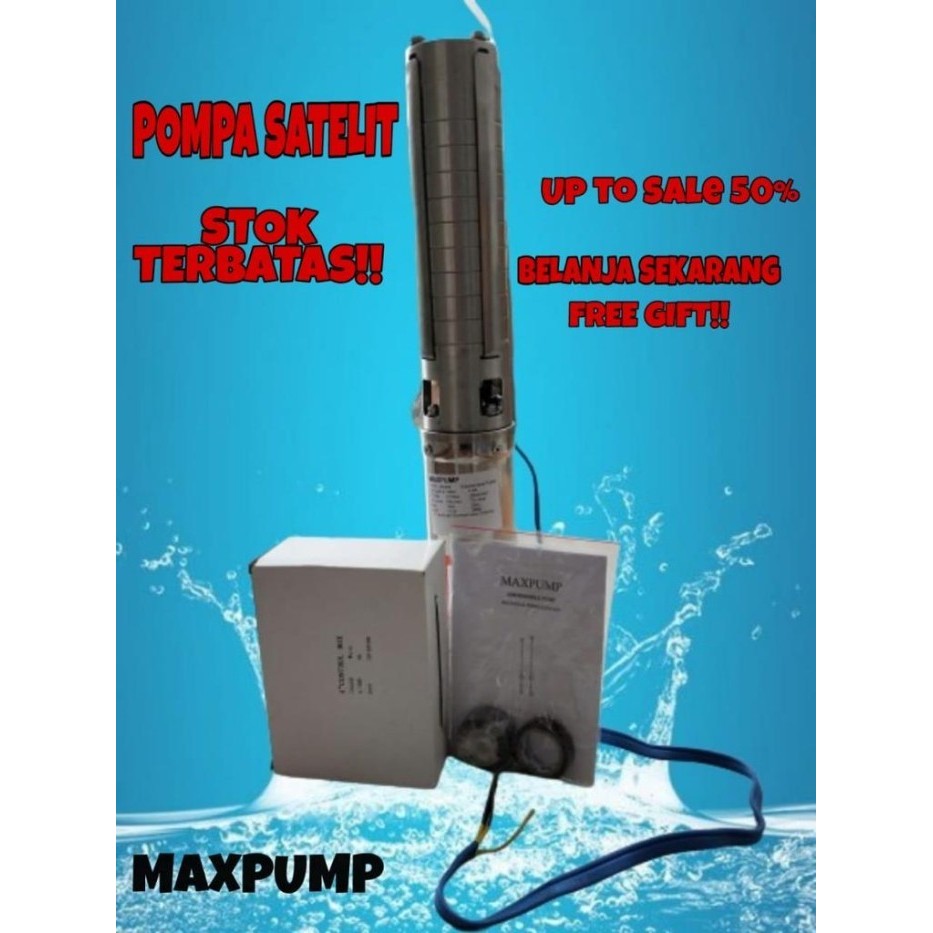 PROMO Mesin Pompa Air Submersible Pompa Satelit 4inch kipas Stainless