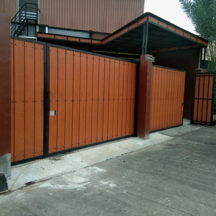 pagar grc motif kayu,pagar besi holo listplank