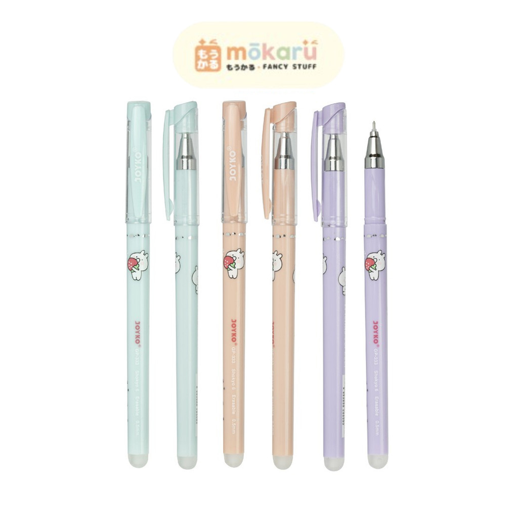 

Joyko Gel Pen 0.5 GP-333 Shokyo 6 / Erasable Gel Pen Pulpen Bisa Dihapus Murah Berkualitas
