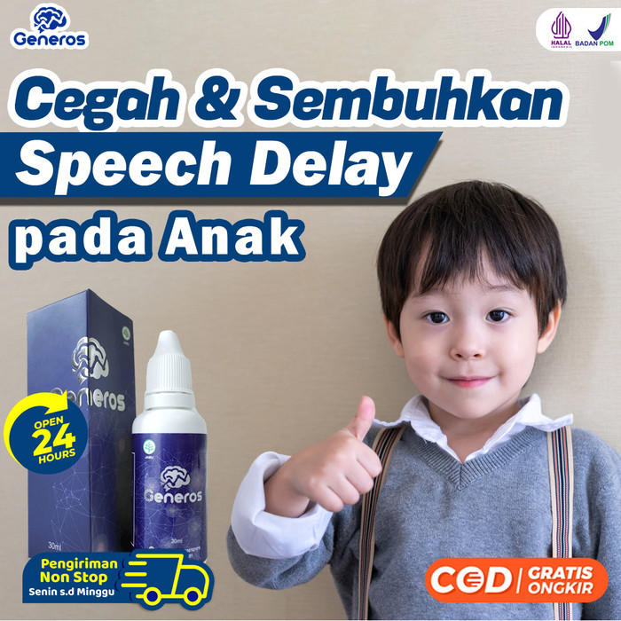 Generos Vitamin Otak Anak Sembuhkan Autis / Speech Delay / Stunting - 1 BOX