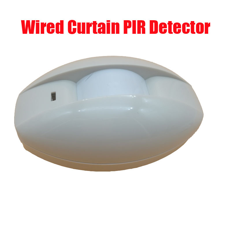 Dual-Sensor Curtain Wired Passive Infrared Detector  Wireless 315mhz 433mhz PIR Detector Home Use Bu