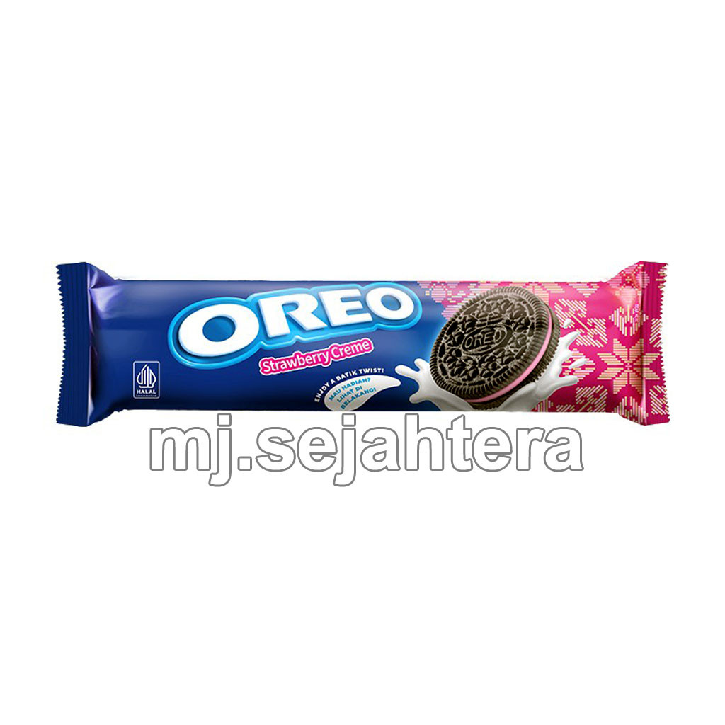 

Oreo Biskuit Strawberry 119.6g - Batik Edition