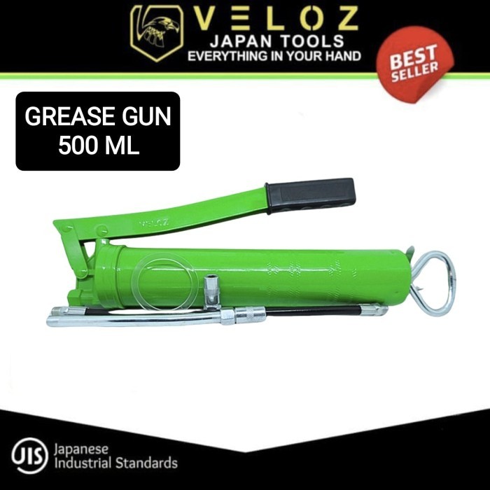 (JU) VELOZ hand grease gun 500 ML pompa gemuk oli 500 CC stempet manual ori