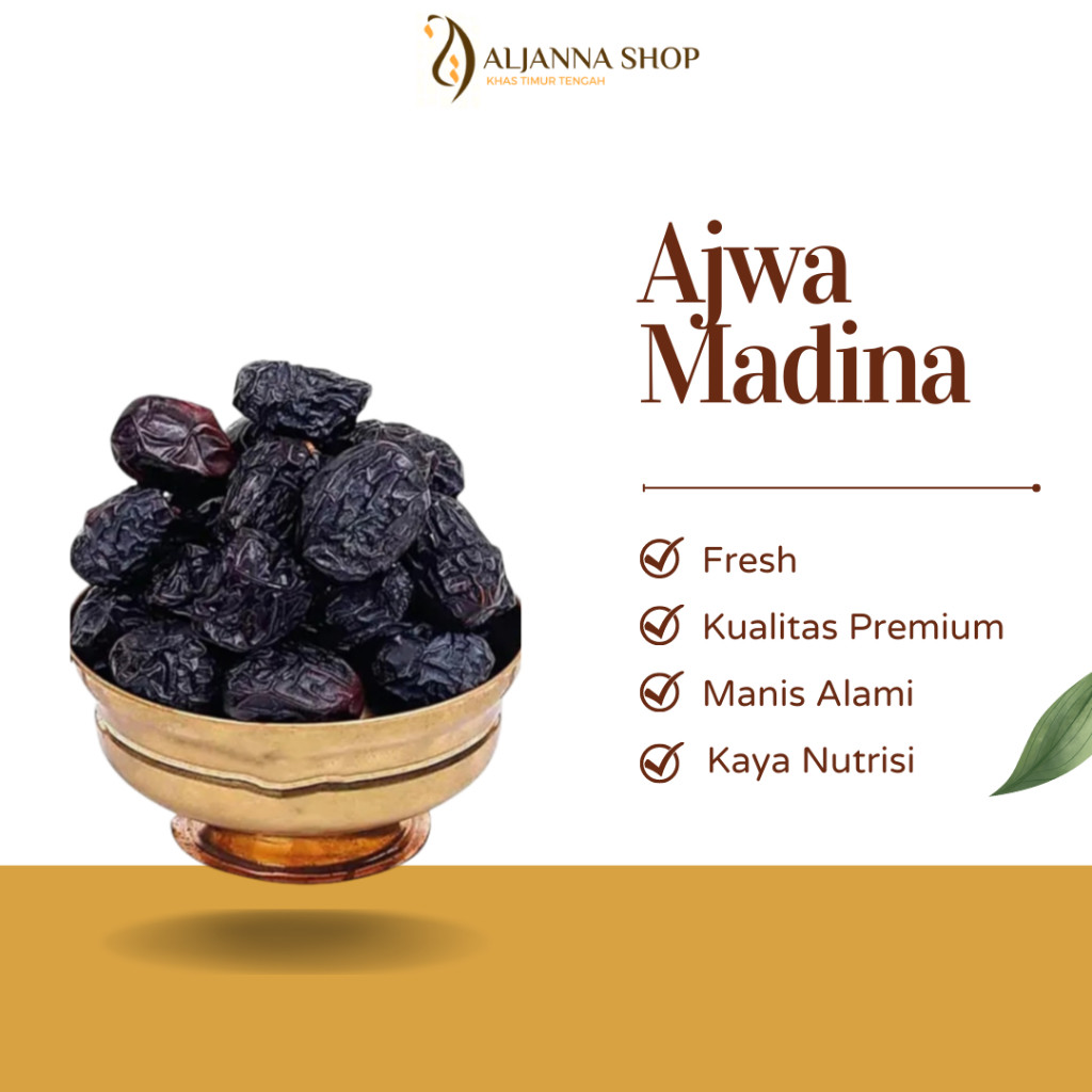 

Kurma Ajwa 1 kg Produk Asli Madina Manis Alami