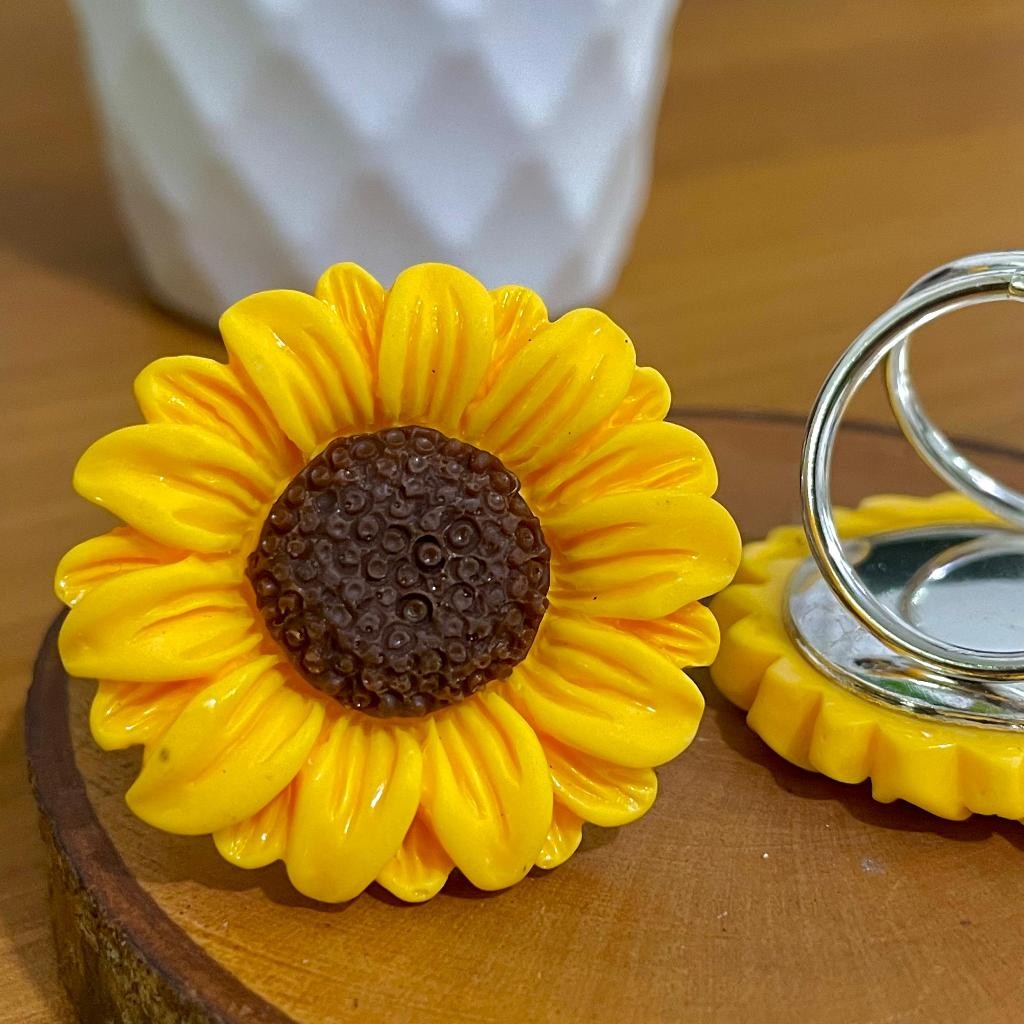 Terlaris Ring Bunga Matahari - Ring Hijab Terbaru - Ring Hijab Korea - Ring Hijab Scrave - Aksesoris