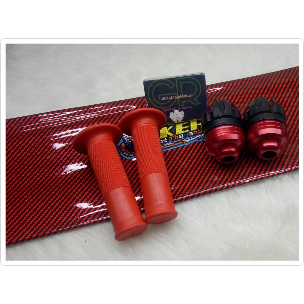 

#CCR# kulit jok karbon jalu as roda handgrip polos paket universal motor Nmax,Aerox,Pcx,Vario,Beat,Mio,Vixion,R15,Cbr,Ninja,scoopy,vespa & Motor Lain Nya