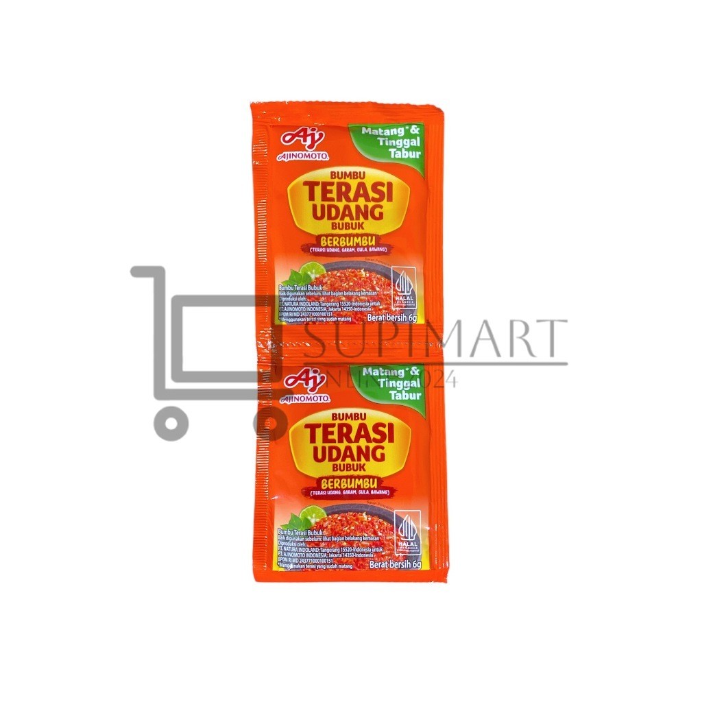 

Ajinomoto Bumbu Terasi Udang Renteng Isi 10pc Sachet / Bumbu Instans Terasi