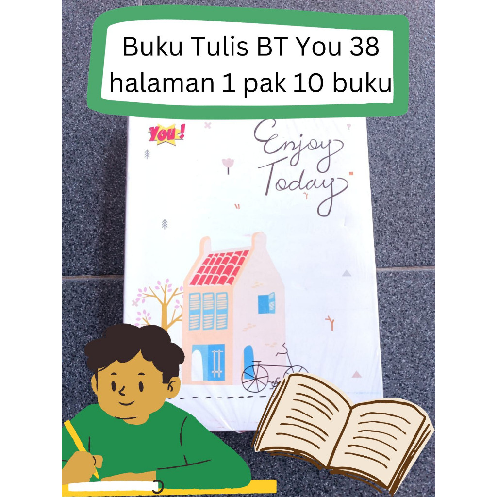 

BUKU TULIS BERGARIS BIASA 38 LEMBAR 1 PAK 10 BUKU