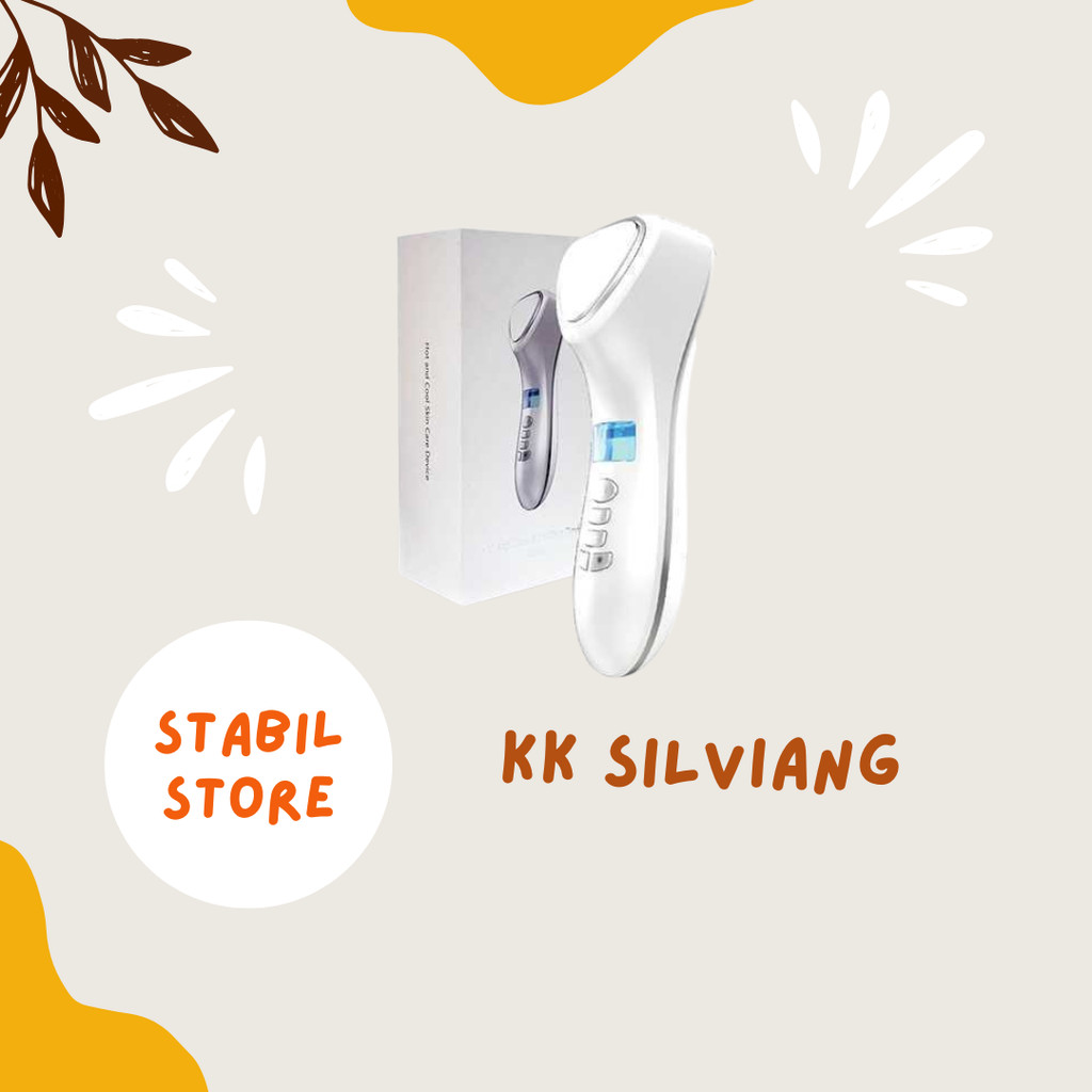 KK Silviang 3 Alat Setrika Facial wajah hot & cold skin device Alat Perawatan Facial Wajah dirumah M