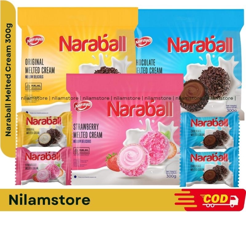 

Naraya Naraball Coklat Strawberry vanila / Naraball Coklat 300g