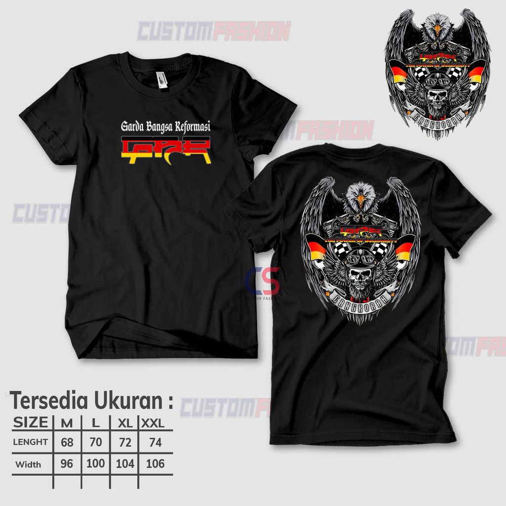 KAOS GBR INDONESIA RESMI - TERLARIS - TERMURAH - GBR - KUALITAS TERBAIK - SABLON KUALITAS TERBAIK