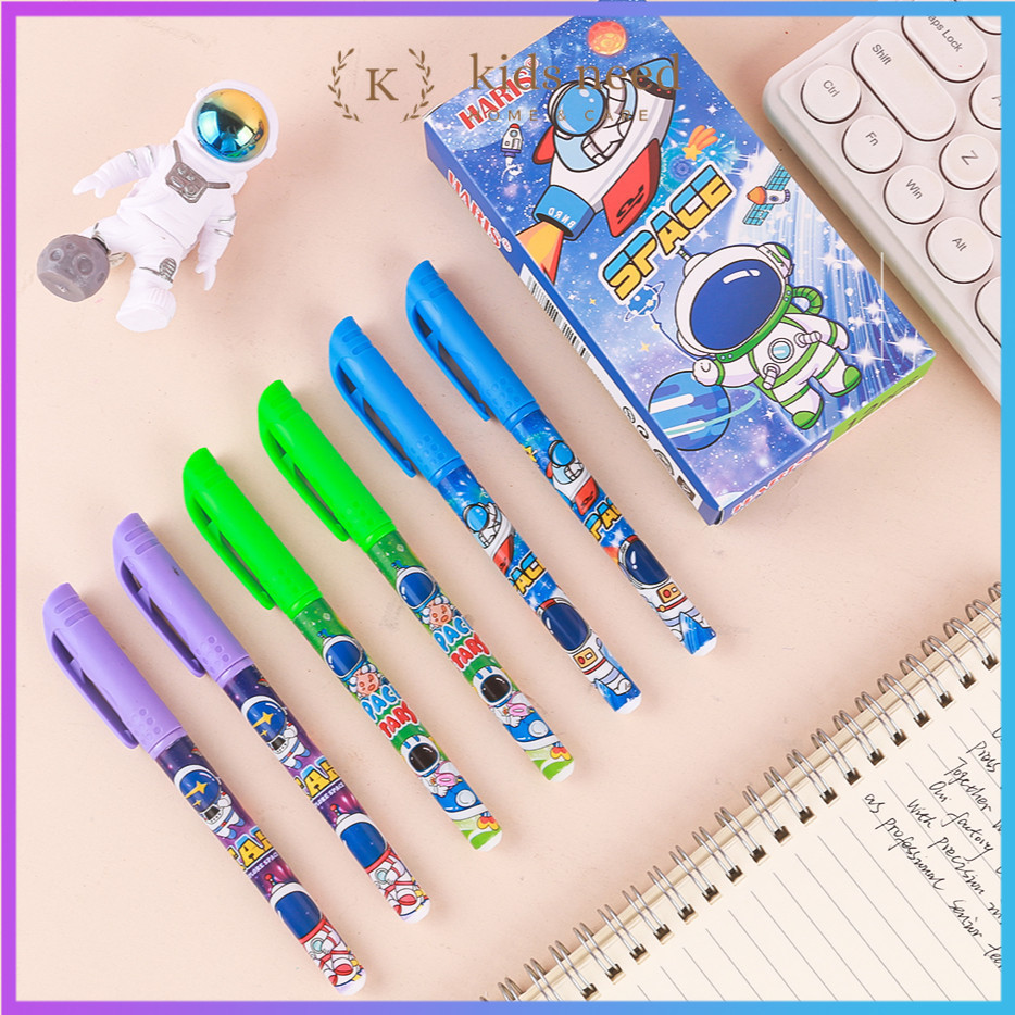 

Pulpen (12Pcs) Pulpen Fancy Karakter Lucu / Pen Gel Motif Karakter Cewe Cowo / Ipen Youmei Apel Keren Koruo Keren