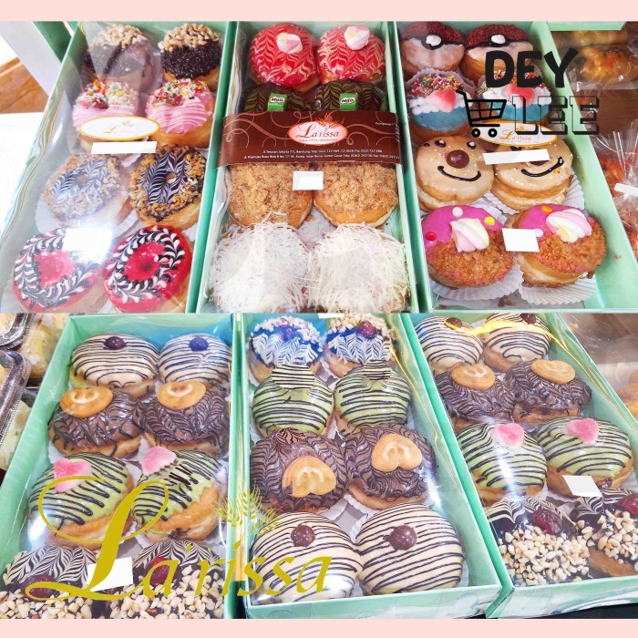 

LARISSA Donat Mini Box isi 8pcs Aneka Rasa Mix Bandung