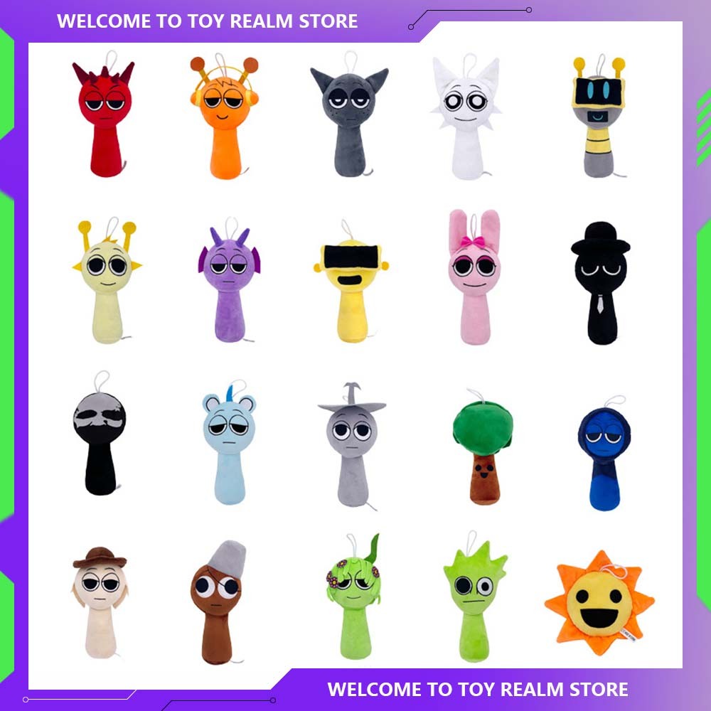 

Sprunki Plush Horror Game Toys Sprunki Cartoon Cute Soft Stuffed Plush Toys Kid Birthday Christmas Gift Stuffed Children Dolls