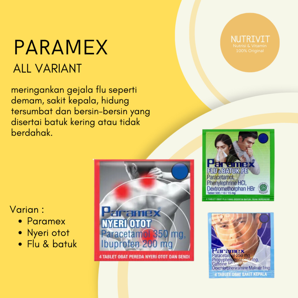 

PARAMEX SAKIT KEPALA ALL VARIANT 1 STRIP