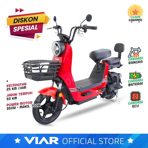 Sepeda Listrik - Viar X4 ORIGINAL VIAR MOTOR - Jabodetabek, Putih Hitam