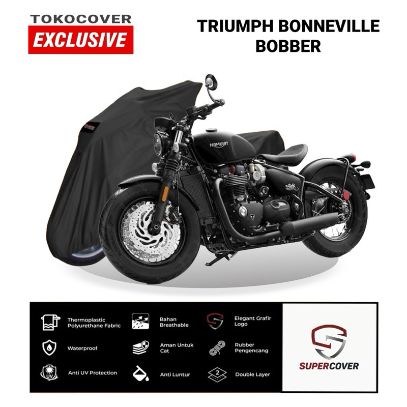 Cover Motor Sarung Motor Triumph Bonneville Bobber Supercover