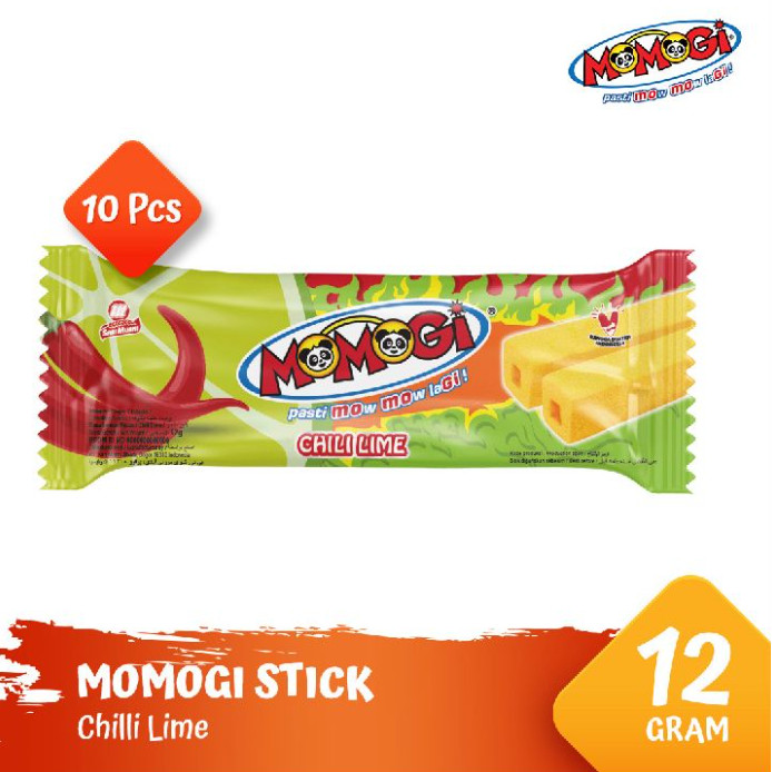

Momogi Stick Snack Makanan Ringan 12gr - Chili Lime [1 Box @ 10 Pcs]