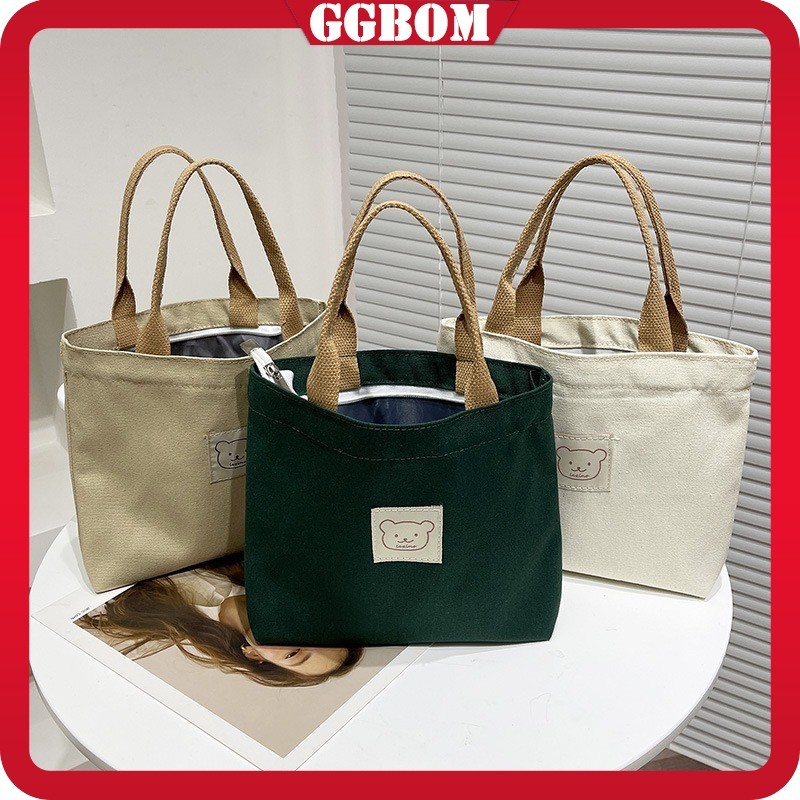 [READY STOCK] Tote Bag Wanita Pria Remaja Totebag Lucu/ Tas Sekolah Tas Belanja/Tas Tote Mini Kanvas