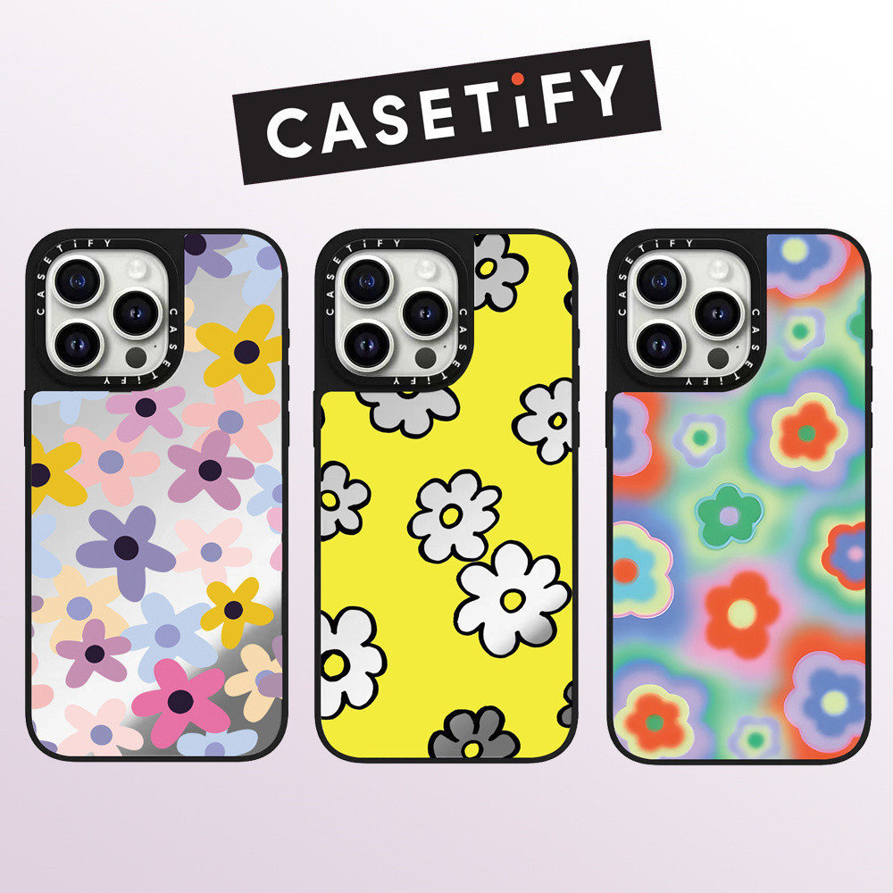 CASETIFY Phone Case Colorful Flowers High-quality Drop Proof Casing Hp for IPhone 16promax 16pro Plu