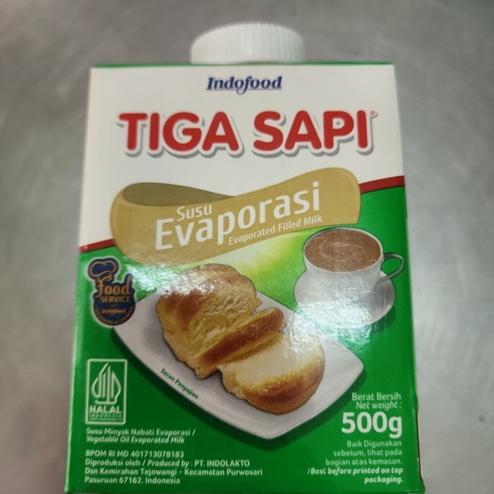

susu evaporasi tiga sapi 500ml pcs