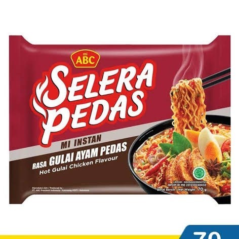 

mie selera pedaa abc