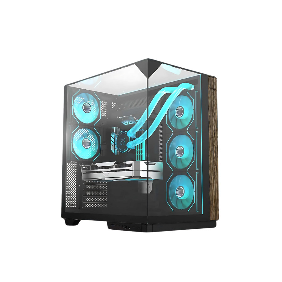 Casing PC Enlight Z9 Dual Chamber LED Strip ARGB | Casing PC ATX | Case CPU Gaming
