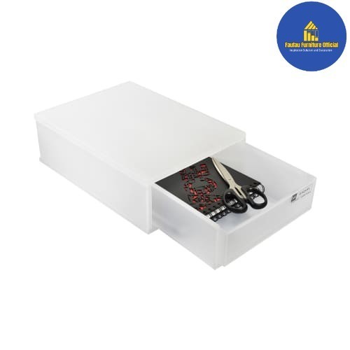 

BEST QUALITY Kotak Laci Penyimpanan Dokumen Kertas A4 Multifungsi 35x26x11cm_Putih