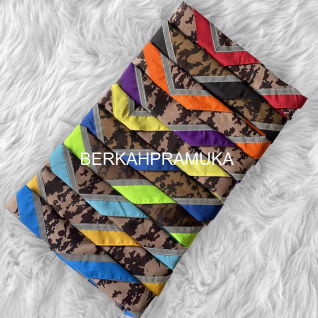 Scarf Pramuka Scraf Loreng Pramuka Scraft Menyala Doreng