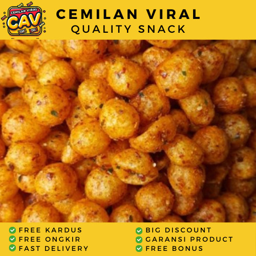 

CAV CIMOL KERING PEDAS 1 Kg Endog lewo Cemilan Cimol Emplod Oleh Oleh Khas Garut Cemilan Viral