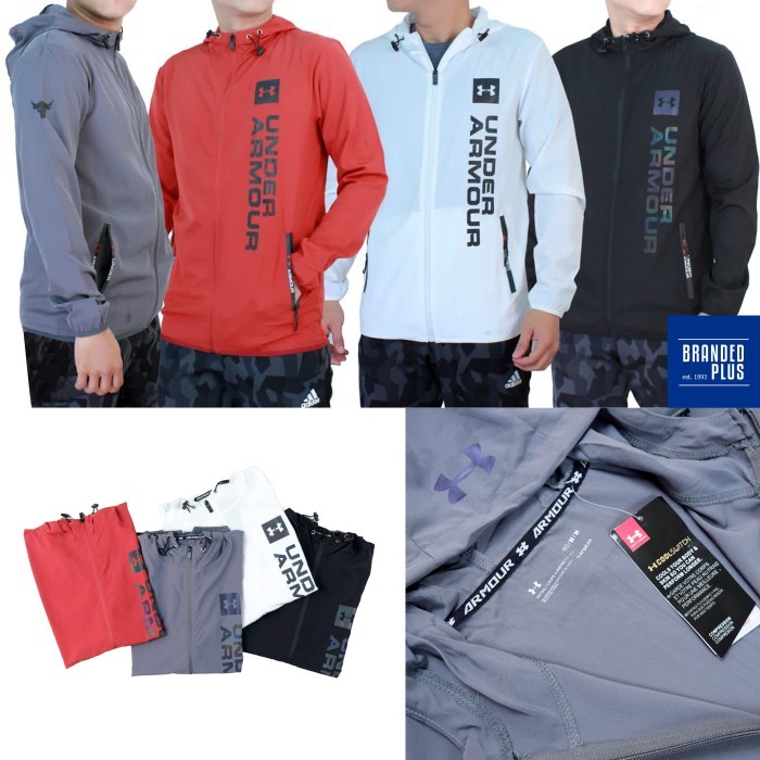 JAKET RUNNING PARASUT WINDBREAKER UDR AMR ORIGINAL JAKET OLAHRAGA PRIA