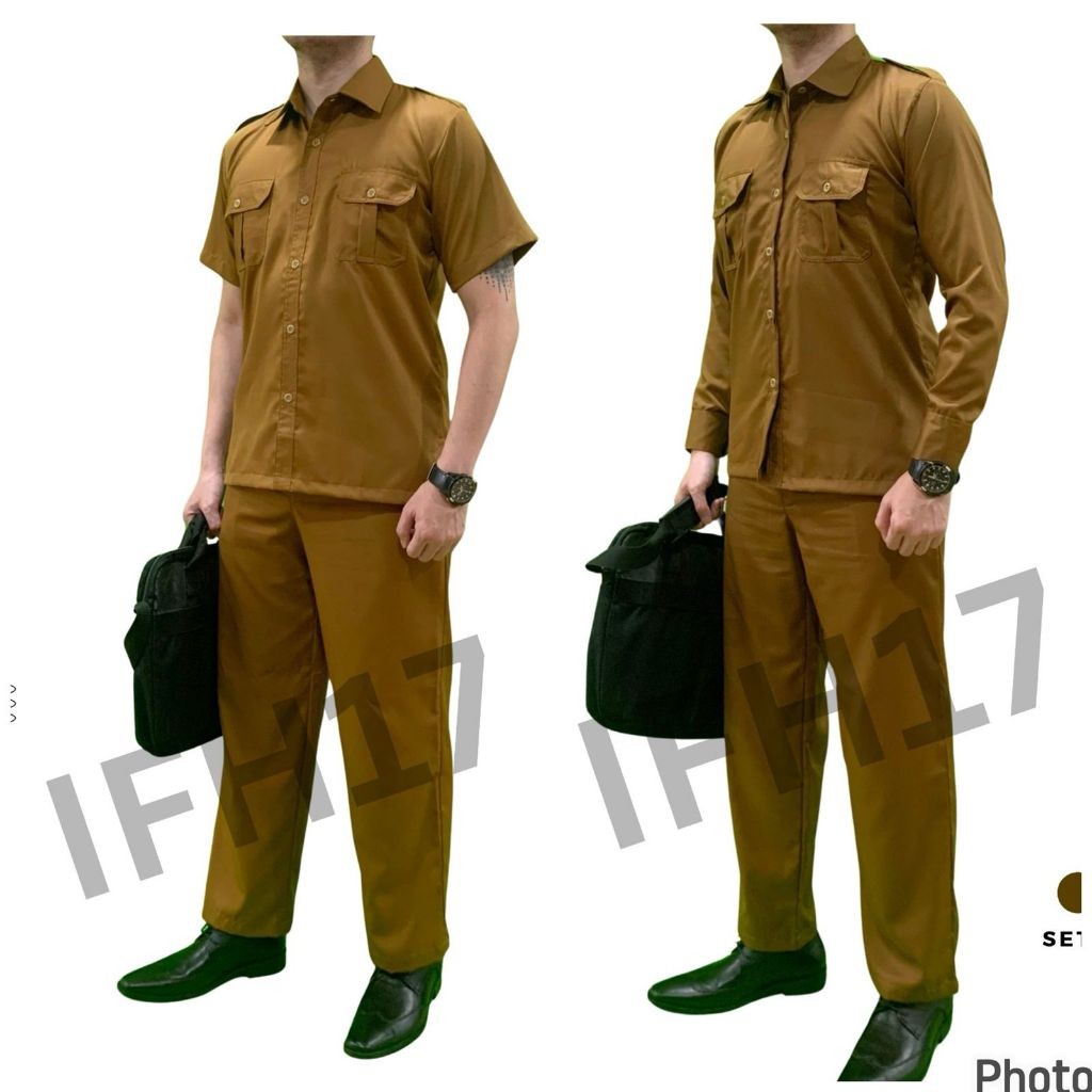 CUCI GUDANG BAJU PEMDA MURAH, SERAGAM PNS COKLAT, SERAGAM ASN PRIA, SERAGAM PDH PRIA LENGAN PANJANG,