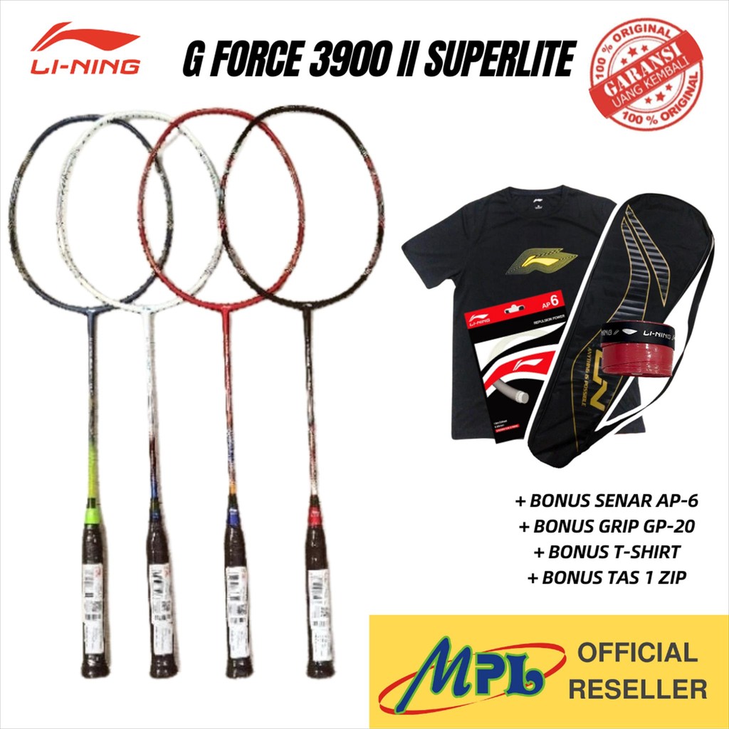 RACKET BADMINTON LINING G FORCE 3900 SUPERLITE II