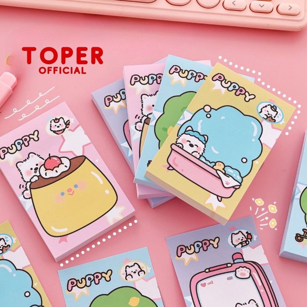 

TOPER Sticky Notes Isi 50 Lembar Index Mark Catatan Kertas Tempel Memo Pad Stick Note Pembatas Buku