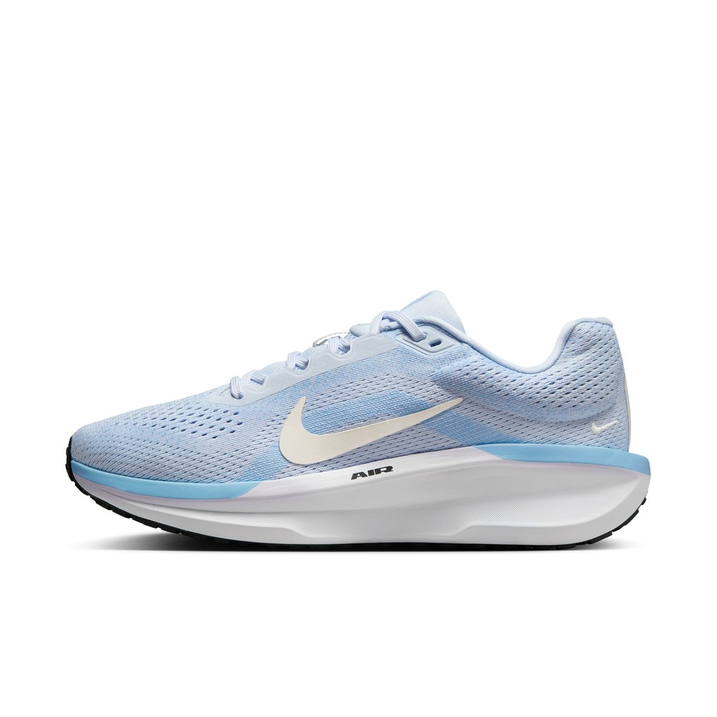 NIKE Women Running Winflo 11 Road Grey/Pale Ivory-Psychic Blue ORIGINAL Sepatu Lari Wanita