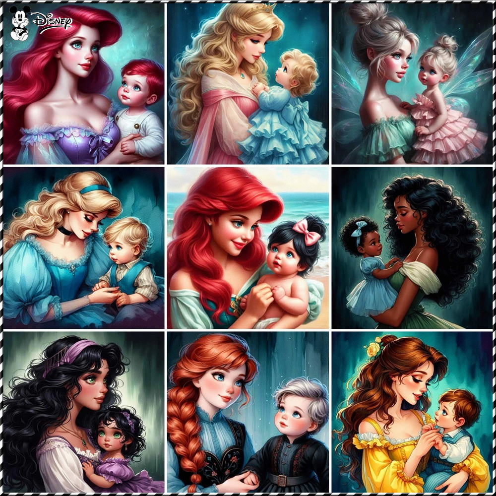 

Disney DIY Drawing By Numbers Princess Anna Hobby Gift Paint By Numbers Tinker Bell Cartoon Home Decoration