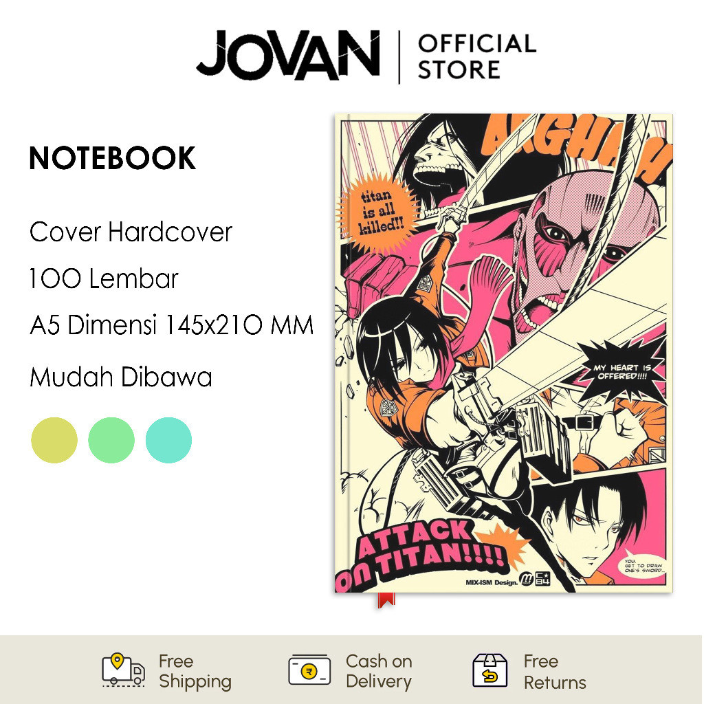 

Notebook Hardcover Custom Attack On Titan 17 Buku Tulis Catatan Note Agenda Planner Jurnal Diary Notebook Anime