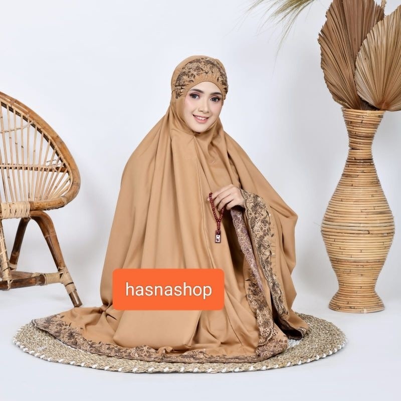 KAIN ADEM / Mukena Dewasa Khadijah Premium murah  terbaru/ Floraleena / Size Jumbo / Grosir