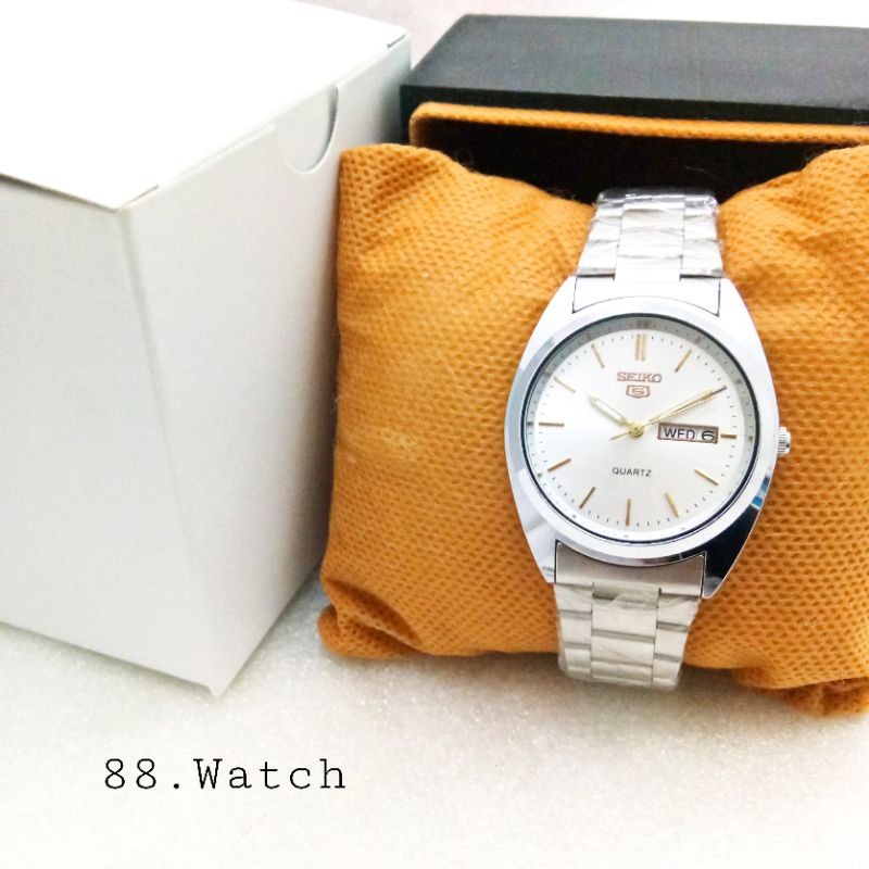 jam tangan wanita SEIKO tanggal + hari + box + baterai original.